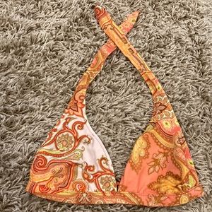 Gently used Paisley Print JCrew Bikini Top